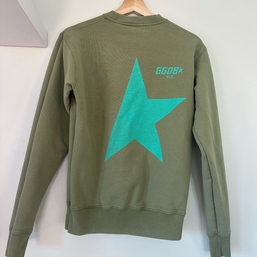 Golden Goose Olive Green Star Sweater